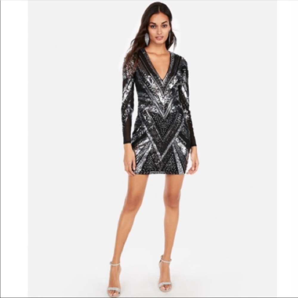 NWT Express Sequin Dress